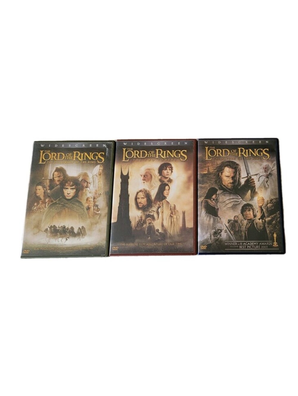 The Lord of the Rings Trilogy. Bundle Of 3 Movies Widescreen. Lot Of 6 DVDs